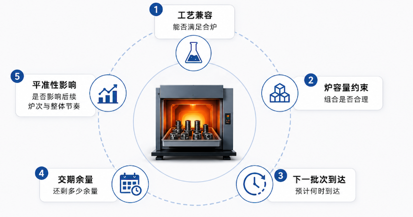 热处理排产，为什么不能只看排序